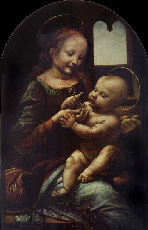 LEONARDO da Vinci Madonna with a Flower oil painting image
